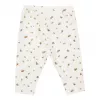 Pantaloni din catifea de bumbac organic - White Blossom - Little Dutch