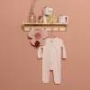 Salopeta din bumbac organic pentru bebelusi - Pink - Little Dutch