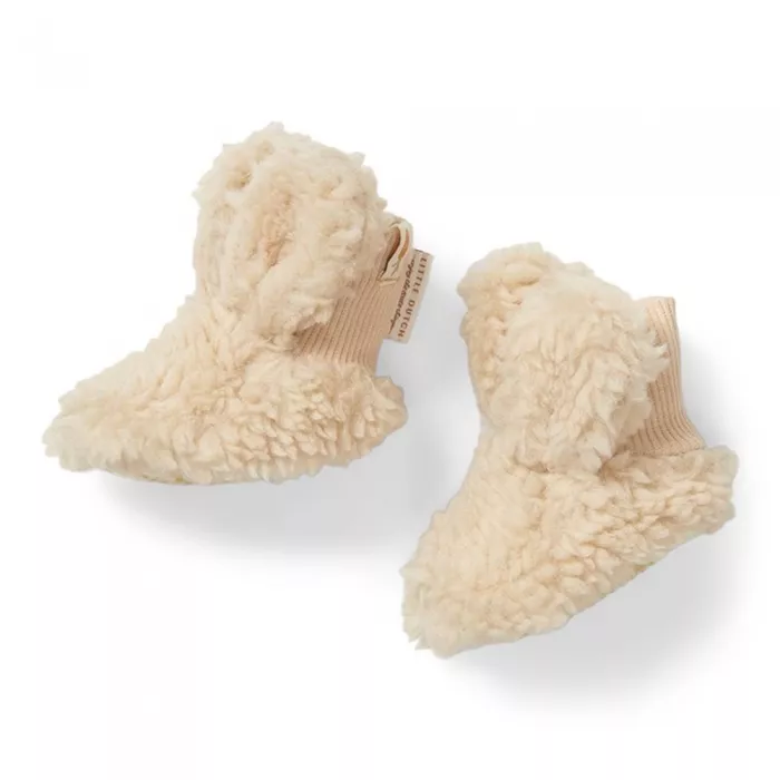 Botosei din material teddy - Sand - Little Dutch