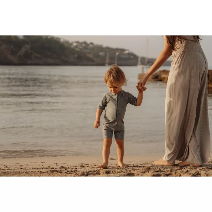 Costum de baie intreg cu protectie UV 50+ - Turtle Island Olive - Little Dutch