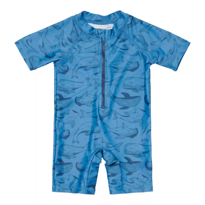 Costum de baie intreg cu protectie UV 50+ - Sea Life Blue - Little Dutch