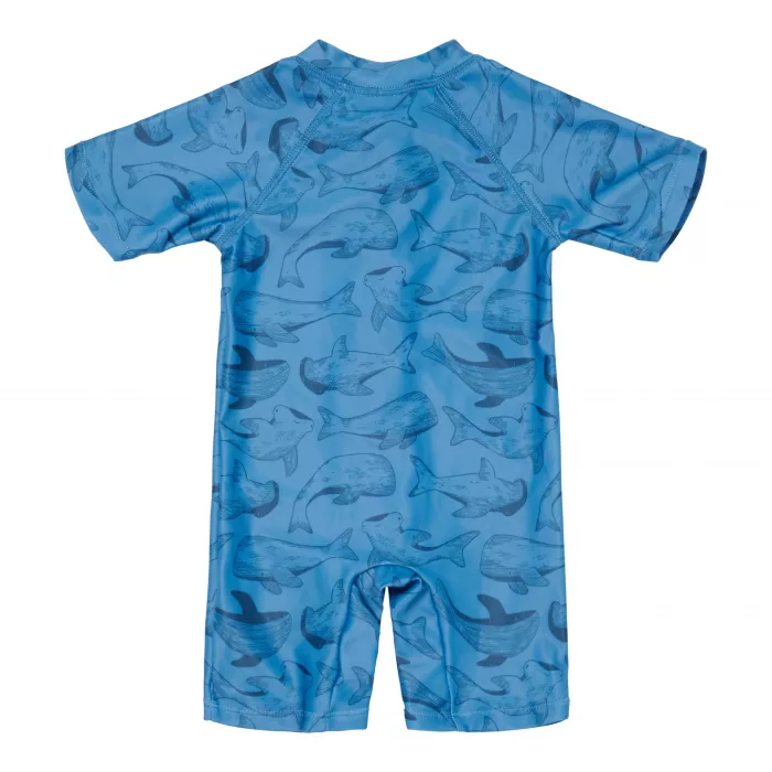 Costum de baie intreg cu protectie UV 50+ - Sea Life Blue - Little Dutch