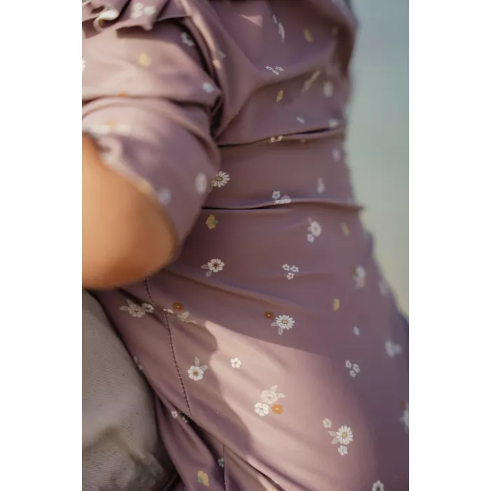 Costum de baie intreg cu protectie UV 50+ - Mauve Blossom - Little Dutch