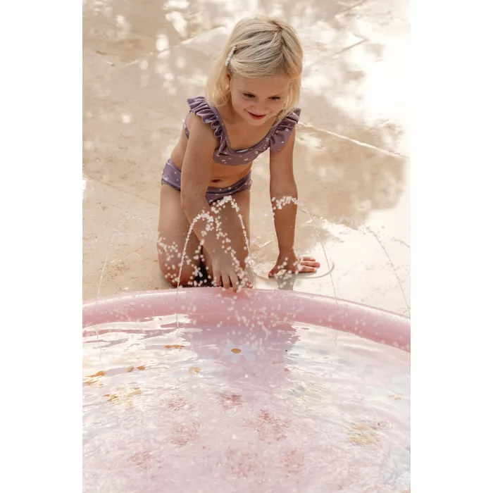 Costum de baie cu doua piese cu protectie UV 50+ - Mauve Blossom - Little Dutch
