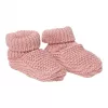 Botosei tricotati pentru bebelusi - Vintage Pink - Little Pink Flowers - Little Dutch