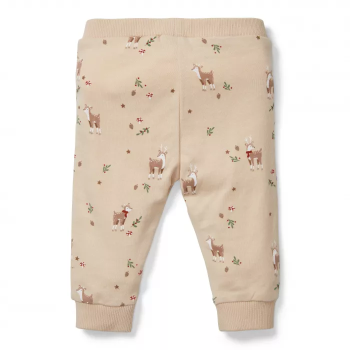 Pijama cu maneca lunga din bumbac organic pentru copii - CHRISTMAS - Little Dutch