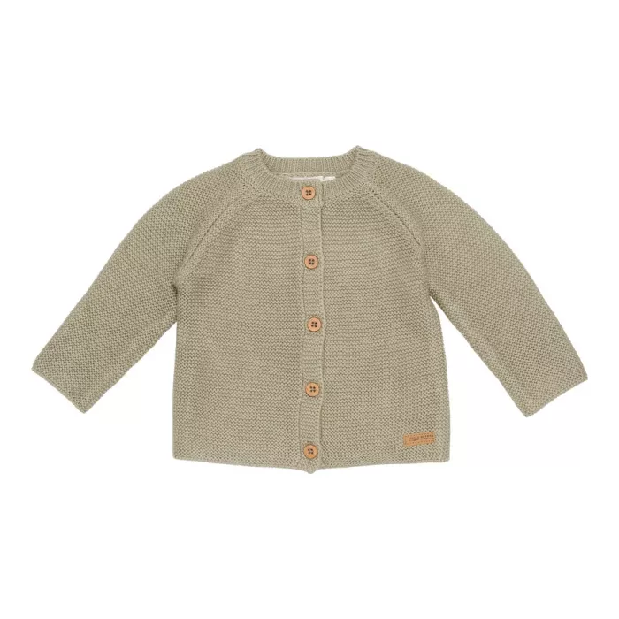 Cardigan tricotat pentru bebelusi - Olive - Sailors Bay - Little Dutch