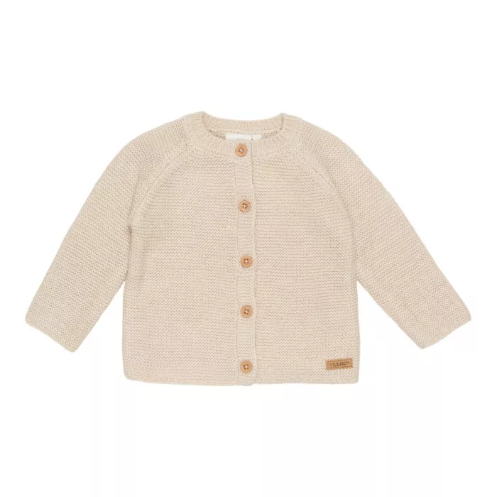 Cardigan tricotat pentru bebelusi - Sand - Little Goose - Little Dutch