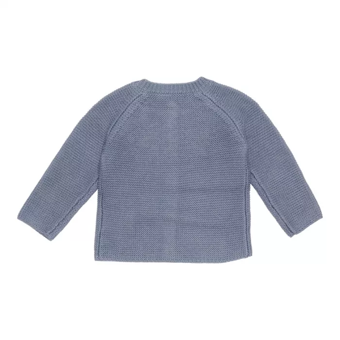 Cardigan tricotat pentru bebelusi - Blue - Sailors Bay - Little Dutch