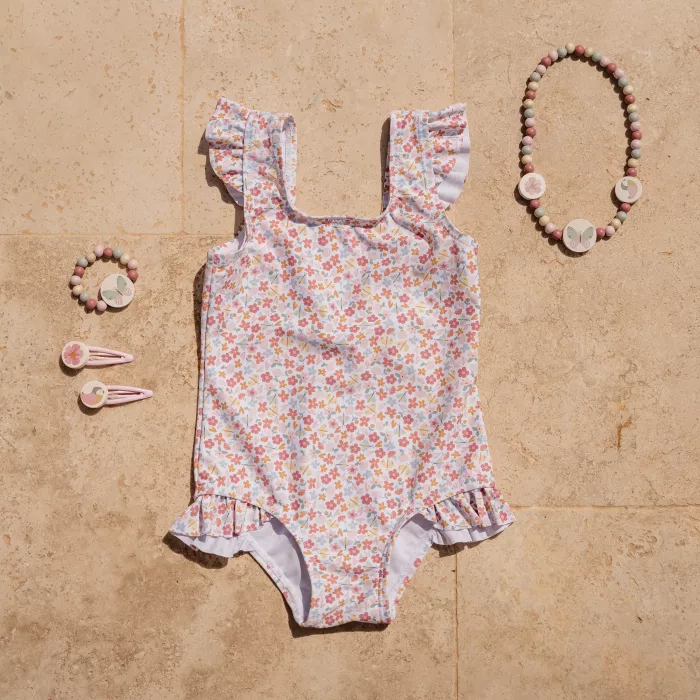 Costum de baie intreg cu protectie UV 50+ - Summer Flowers - Little Dutch