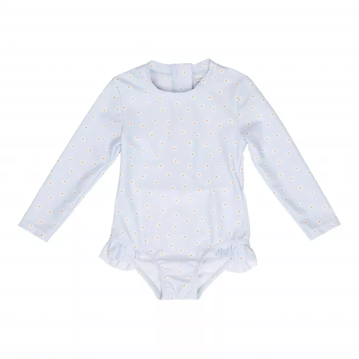 Costum de baie cu maneca lunga cu protectie UV 50+ - Daisies - Little Dutch