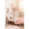 Poster tesut din bumbac organic pentru camera copilului - Flamingo - Safari Friends - Little Dutch