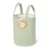 Cos de depozitare din bumbac organic pentru camera copilului - 35x45 cm -  Green Leo Safari - Little Dutch