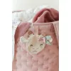Cos de depozitare din bumbac organic pentru camera copilului - 35x45 cm -  Roz Blooming Safari - Little Dutch