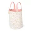 Cos de depozitare din bumbac organic pentru camera copilului - 35x45 cm -  Roz Blooming Safari - Little Dutch