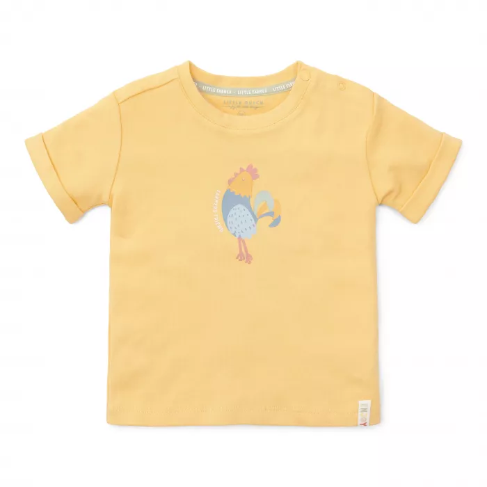 Tricou din bumbac organic - Sunny Yellow - Little Dutch