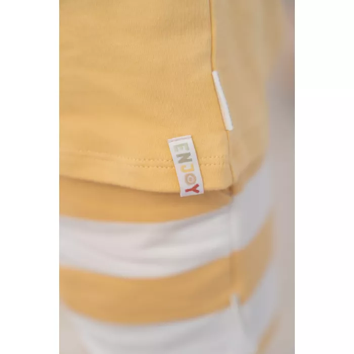 Tricou din bumbac organic - Sunny Yellow - Little Dutch