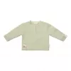 Bluza cu maneca lunga din muselina de bumbac organic - Tractor - Grass Green - Little Dutch