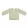 Bluza cu maneca lunga din muselina de bumbac organic - Grass Green - Little Dutch