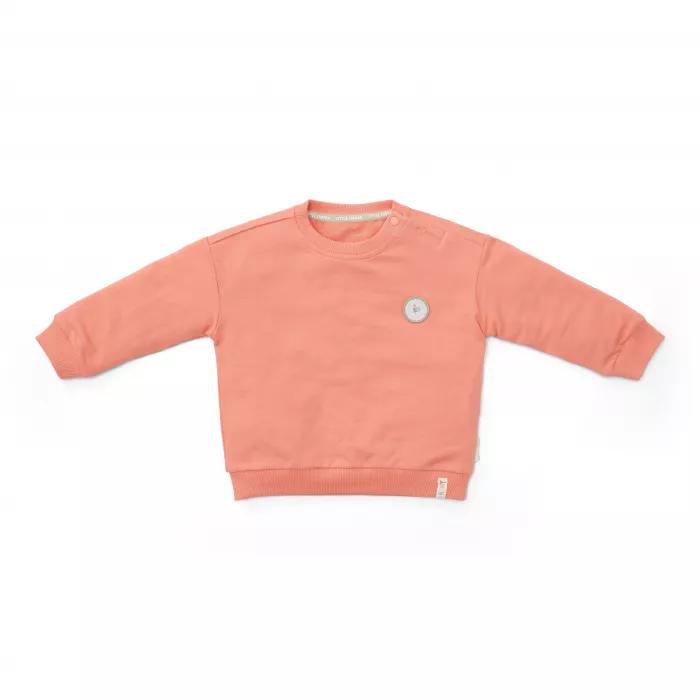 Bluza cu maneca lunga din bumbac organic- Little Farmer Red - Little Dutch