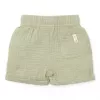 Pantaloni scurti din muselina de bumbac organic - Grass Green - Little Dutch