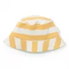 Palarie reversibila din bumbac organic - Sunny Stripes / Farm Gree - Little Dutch