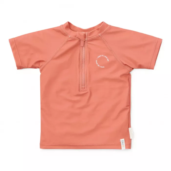 Tricou cu protectie UV 50+ - Coral - Little Dutch