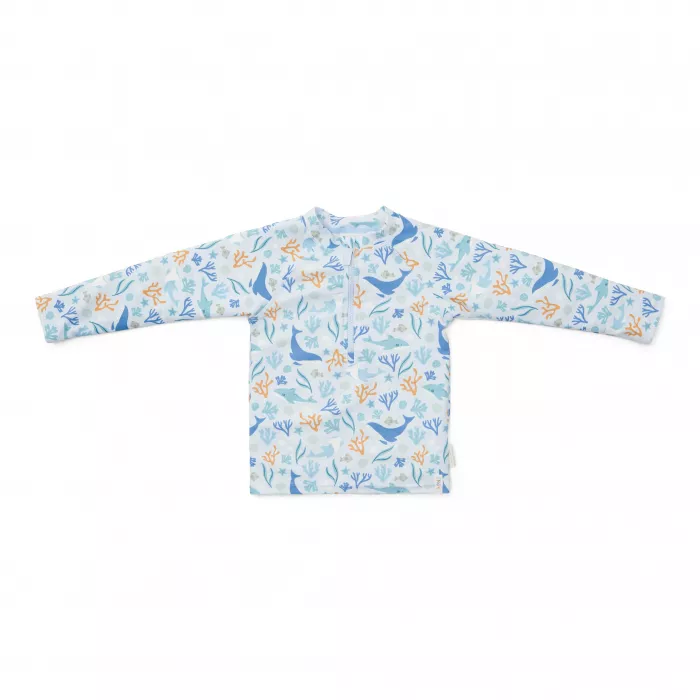 Bluza cu maneca lunga cu protectie UV 50+ - Ocean Dreams Blue - Little Dutch