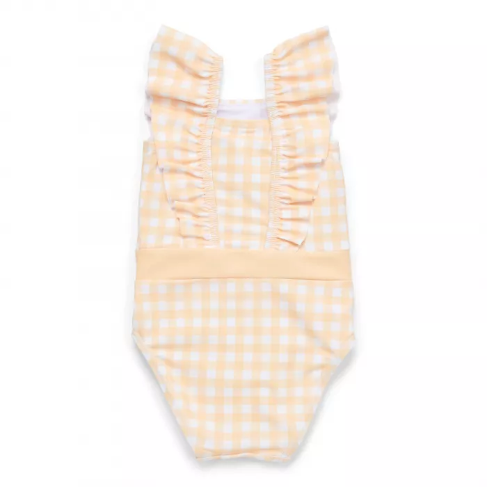 Costum de baie intreg fara maneci cu protectie UV 50+ - Sunshine Checks - Little Dutch