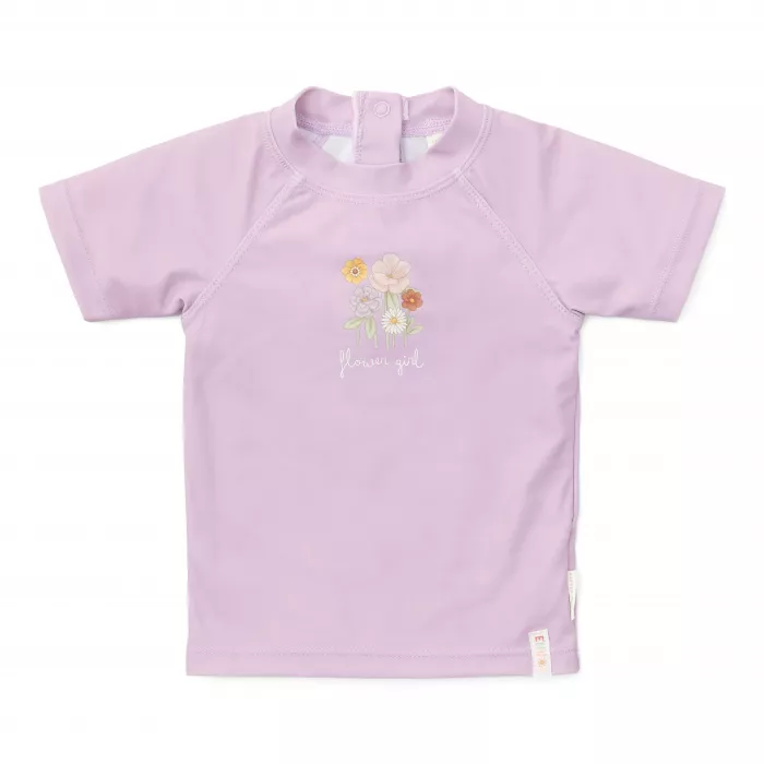 Tricou cu protectie UV 50+ - Mauve - Little Dutch