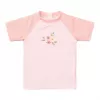 Tricou cu protectie UV 50+ - Flower Pink - Little Dutch