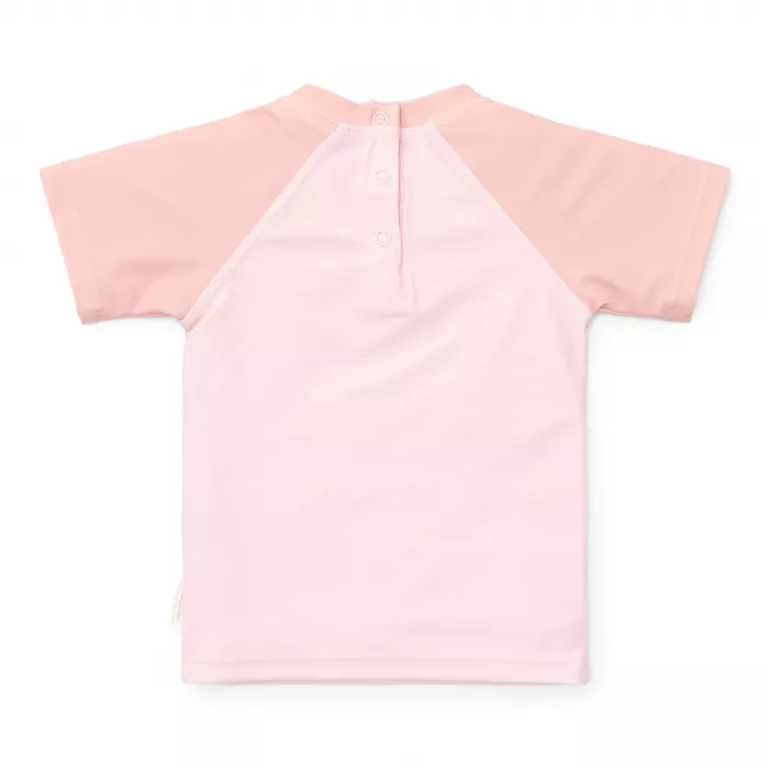 Tricou cu protectie UV 50+ - Flower Pink - Little Dutch