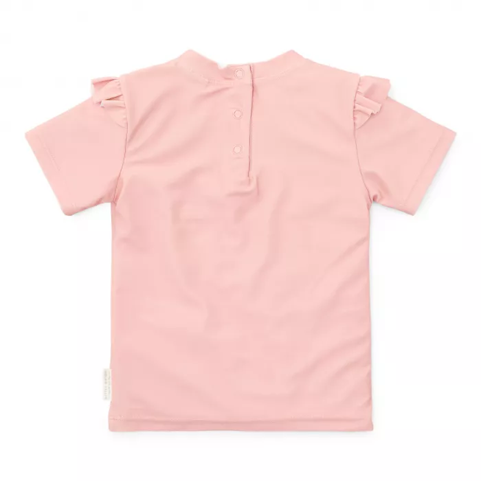 Tricou cu protectie UV 50+ - Seahorse Pink - Little Dutch