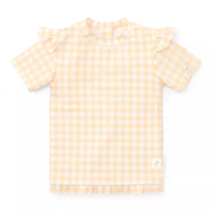 Tricou cu protectie UV 50+ - Sunshine Checks - Little Dutch