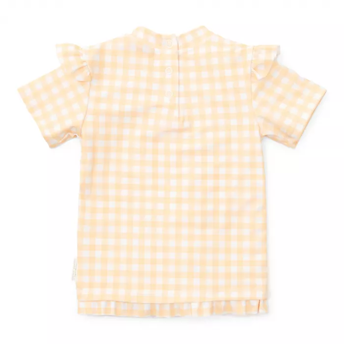 Tricou cu protectie UV 50+ - Sunshine Checks - Little Dutch