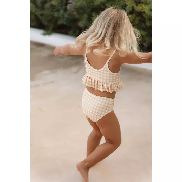 Costum de baie cu doua piese cu protectie UV 50+ - Sunshine Checks - Little Dutch