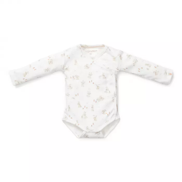 Body kimono cu maneca lunga din bumbac organic - Baby Bunny - Little Dutch