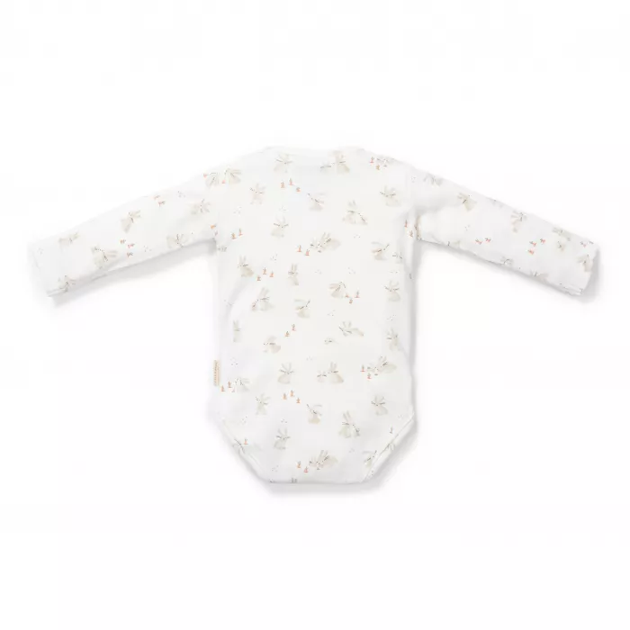 Body kimono cu maneca lunga din bumbac organic - Baby Bunny - Little Dutch