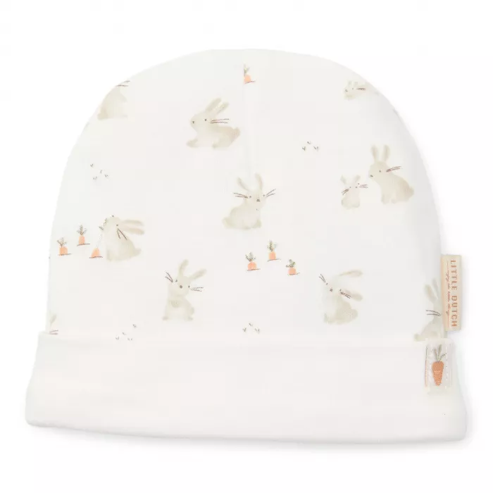 Caciulita din bumbac organic pentru bebelusi - Baby Bunny - Little Dutch