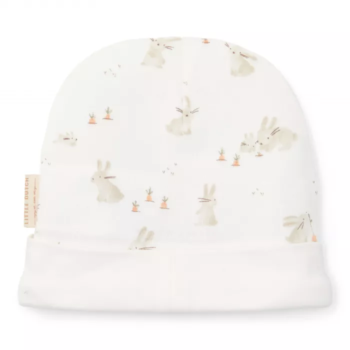 Caciulita din bumbac organic pentru bebelusi - Baby Bunny - Little Dutch