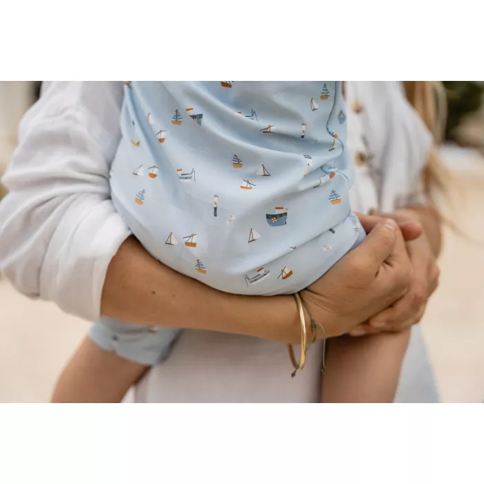 Costum de baie intreg cu protectie UV 50+ - Sailors Bay - Blue - Little Dutch