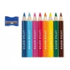 Creioane colorate 8 culori  si ascutitoare - Little Dutch