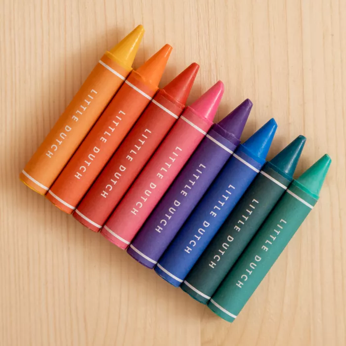 Creioane cerate 8 culori - Little Dutch