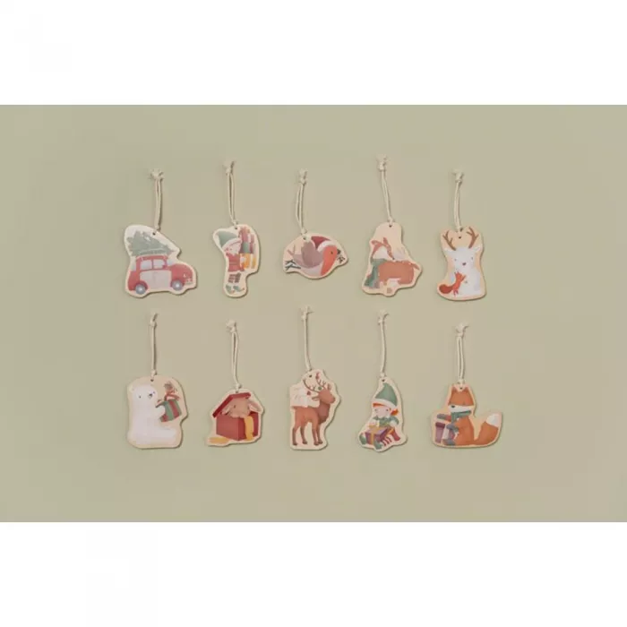Accesorii pentru Craciun din lemn FSC - Little Dutch