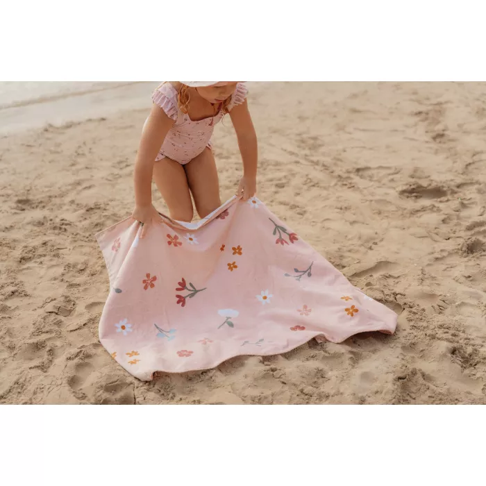 Prosop pentru plaja - Little Pink Flowers - Little Dutch