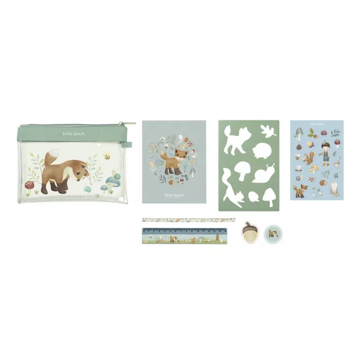 Penar cu accesorii pentru activitati creative - Forest Friends - Little Dutch