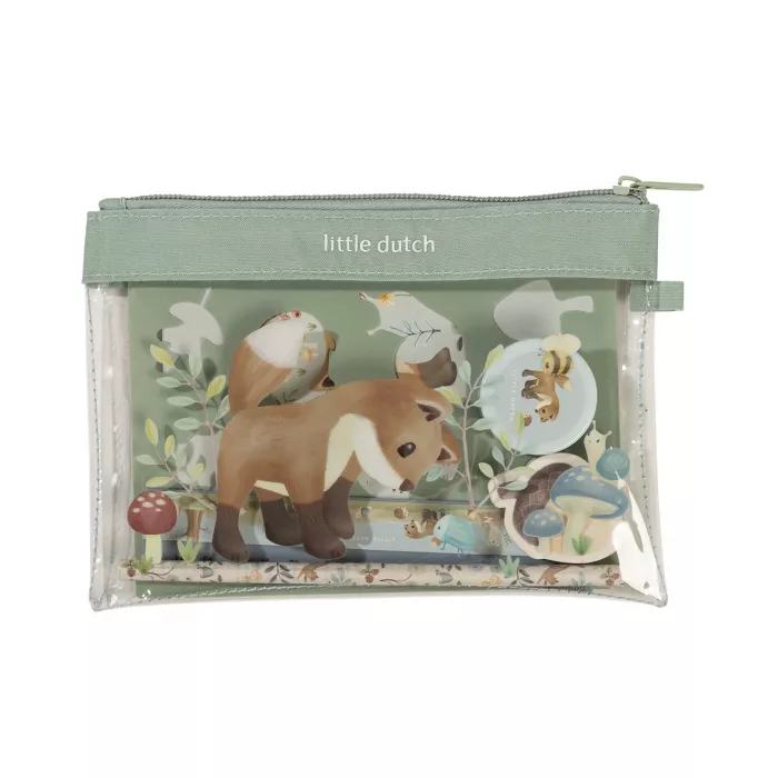 Penar cu accesorii pentru activitati creative - Forest Friends - Little Dutch