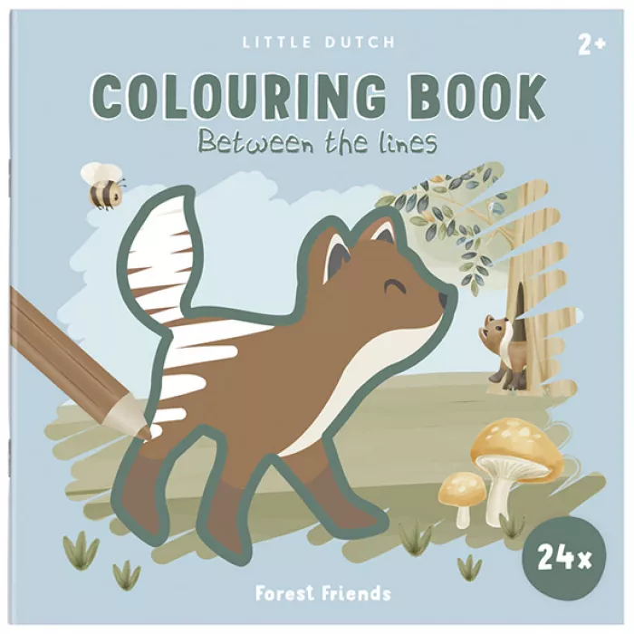 Carte de colorat - Forest Friends - Little Dutch