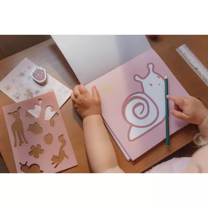 Carte de colorat - Fairy Garden - Little Dutch