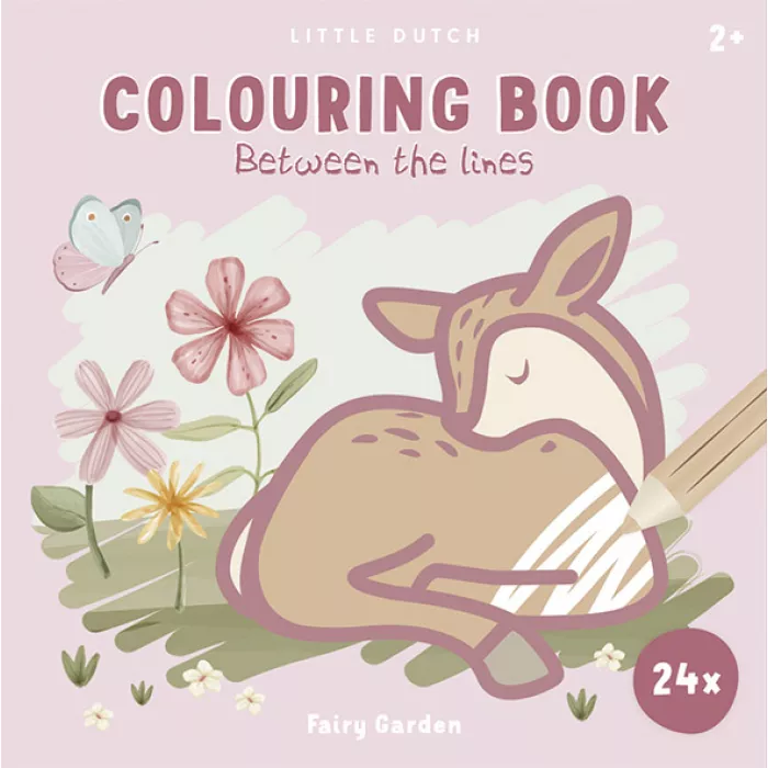 Carte de colorat - Fairy Garden - Little Dutch